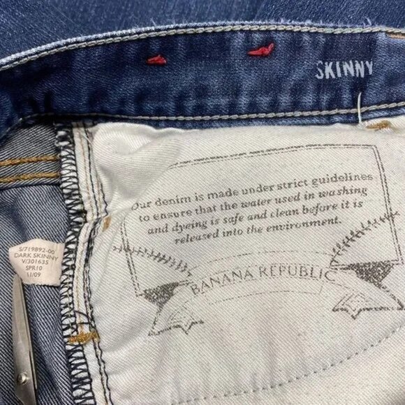 BANANA REPUBLIC WOMEN'S STRETCH SKINNY JEANS SIZE 27 - Picture 10 of 11